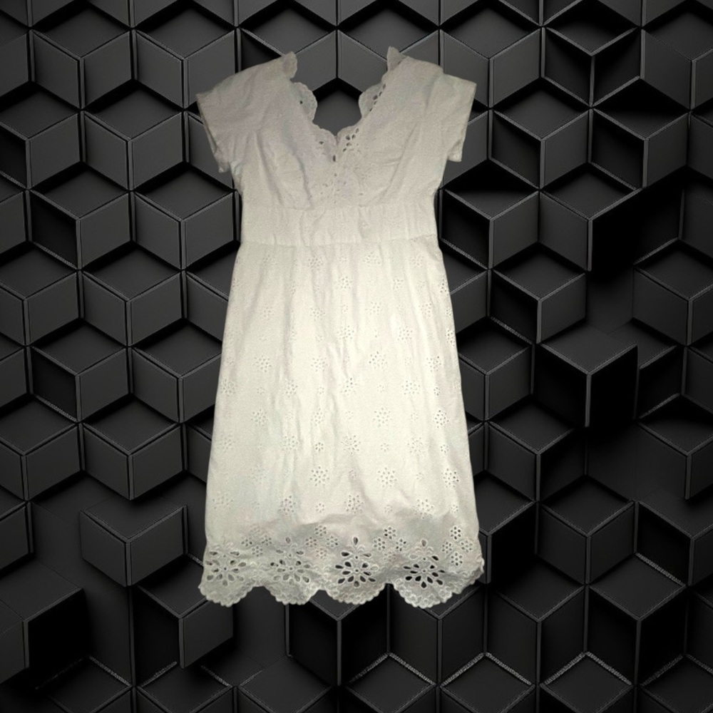 Bin 4C Milly Dress size 6  Elegant White Eyelet Dress
